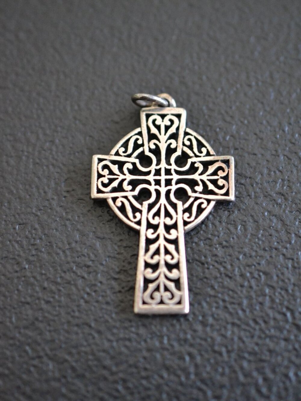 James Avery Retired Sterling Silver Openwork Celtic Cross Pendant Vintage